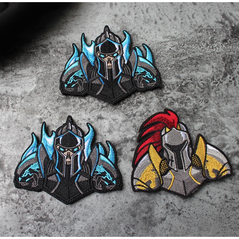 Patch hiệp sỹ bóng đêm_chiến binh_dán quần áo ba lô_túi xách