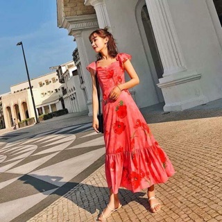 [order] Váy maxi hoa