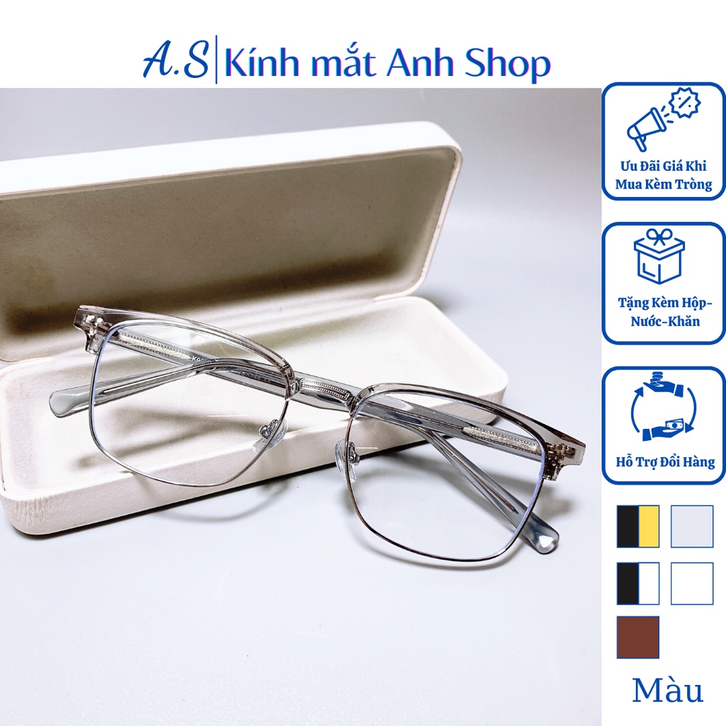 Gọng kính nam nữ chất liệu kim loại bền cứng cáp 9083