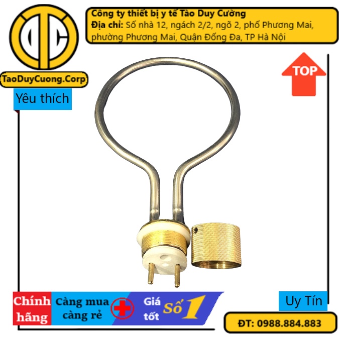 Que Đốt Nồi Hấp 18 Lít Tiệt Trùng Cho Thiết Bị Y Tế