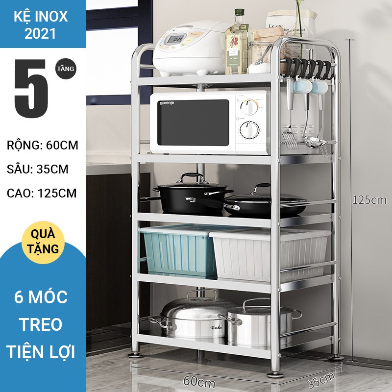 [𝐓𝐚̣̆𝐧𝐠 𝟔 𝐌𝐨́𝐜 𝐓𝐫𝐞𝐨] Giá Kệ Inox 304 K10 ANDO, Kệ Để Đồ, Lò Nướng, Nồi Chiên Không Dầu, Nồi, Chảo, Chai Lọ Gia Vị | BigBuy360 - bigbuy360.vn