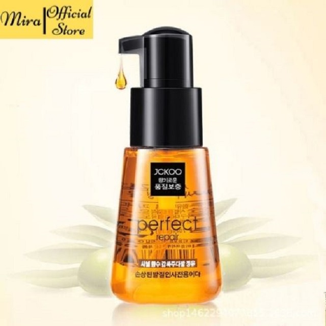 Serum Tinh dầu dưỡng tóc uốn, tóc khô xơ, tóc nhuộm Jckoo tạo nếp tóc mềm mượt, phục hồi hư tổn MiraaShop