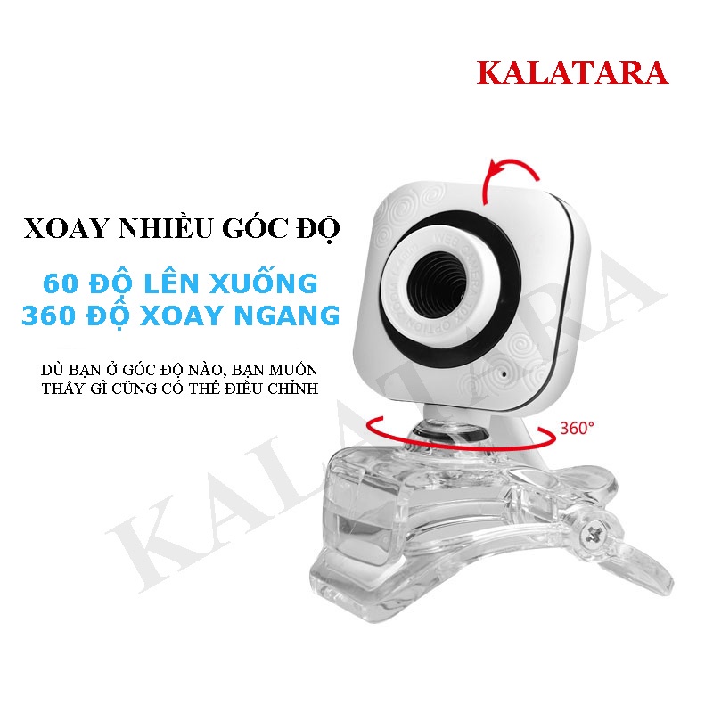 Webcam có mic hỗ trợ video HD dùng được học online, gọi video có chân kẹp không cần cài đặt phù hợp tất cả các win | BigBuy360 - bigbuy360.vn