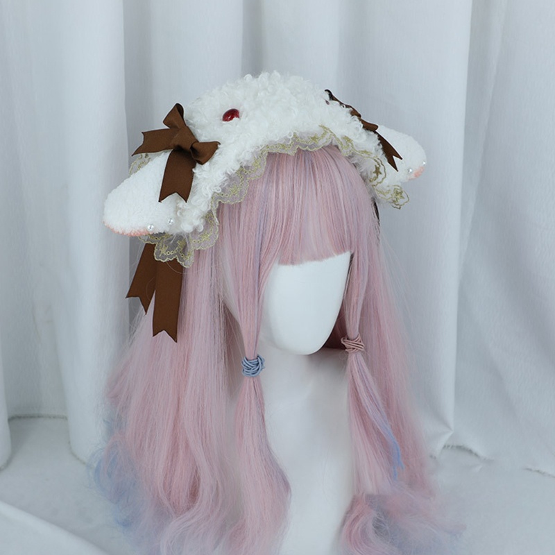 Băng Đô Cài Tóc Đính Nơ Họa Tiết Hoạt Hình Phong Cách Lolita