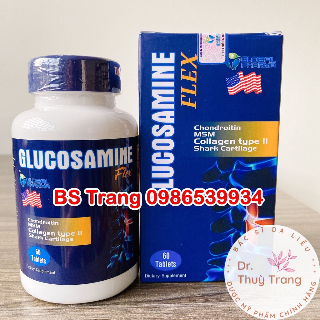 [NHẬP KHẨU USA] viên uống xương khớp GLUCOSAMINE FLEX giảm đau khớp, viêm khớp, thoái hoá khớp,..