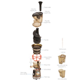 [Hàng chính hãng] Máy ép chậm KoriHome JEK-644 200W