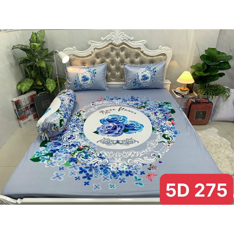 Bộ drap thun lạnh ý 5D cao cấp MS 275