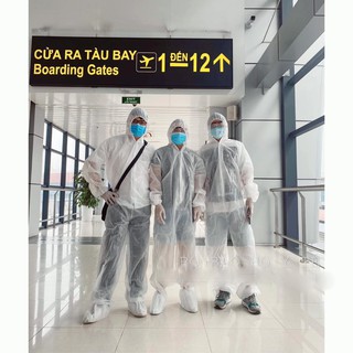 Bộ đồ bảo hộ sân bay (1 bộ đồ liền thân có khóa)