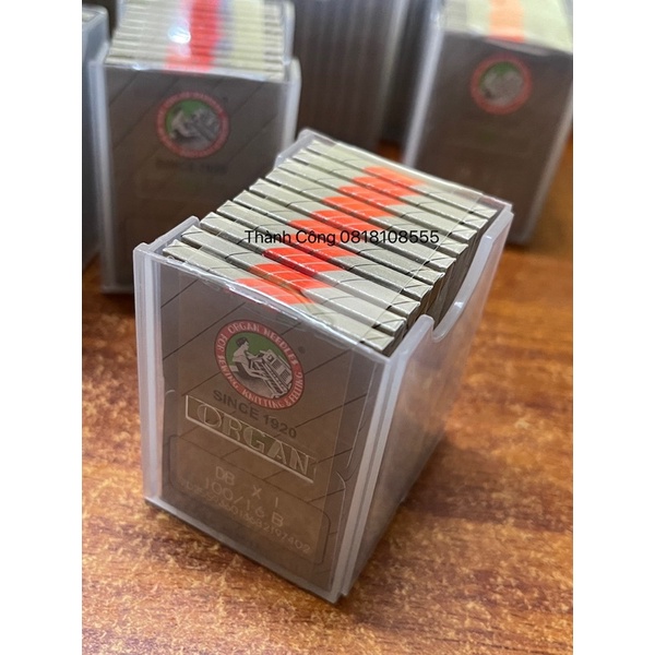 Kim Máy May 1 kim DBx1. Kim DB Nhật Organ dành cho máy 1 kim công nghiêp. Vỉ 10 kim. Đủ số