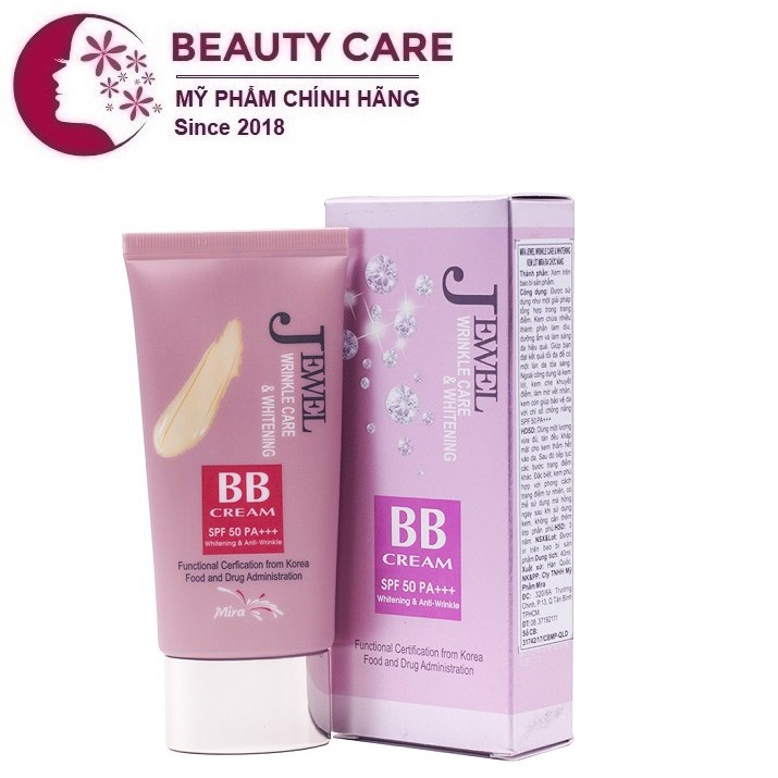 Kem Nền Trang Điểm BB Chống Nhăn Mira Jewel Wrinkle Care 40ml