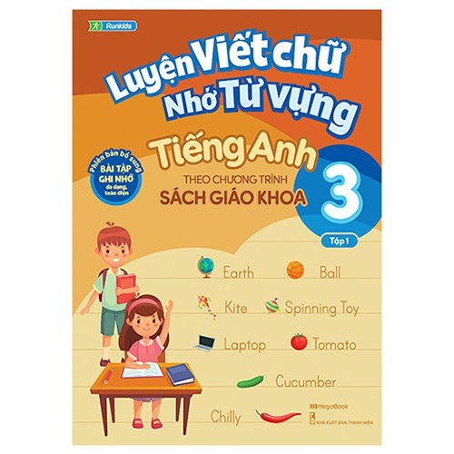 Sách - Luyện Viết Chữ Nhớ Từ Vựng Tiếng Anh Theo Chương Trình Sách Giáo Khoa Lớp 3 – Tập 1