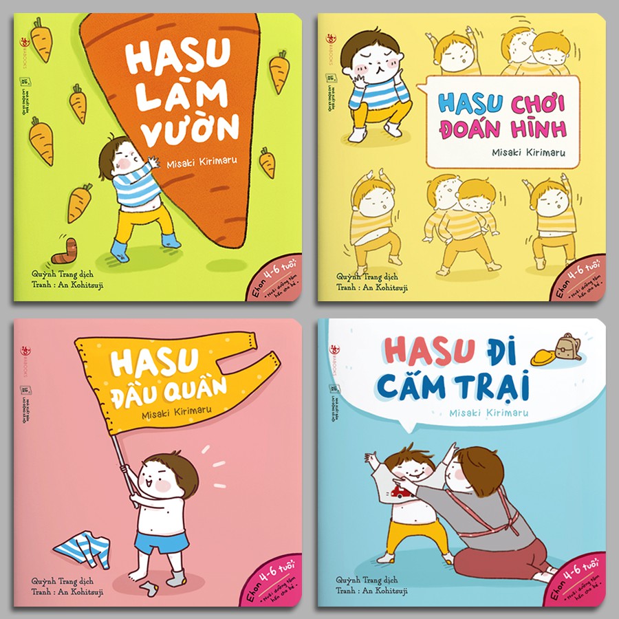 Sách - Ehon Hasu (Bộ 4 quyển)