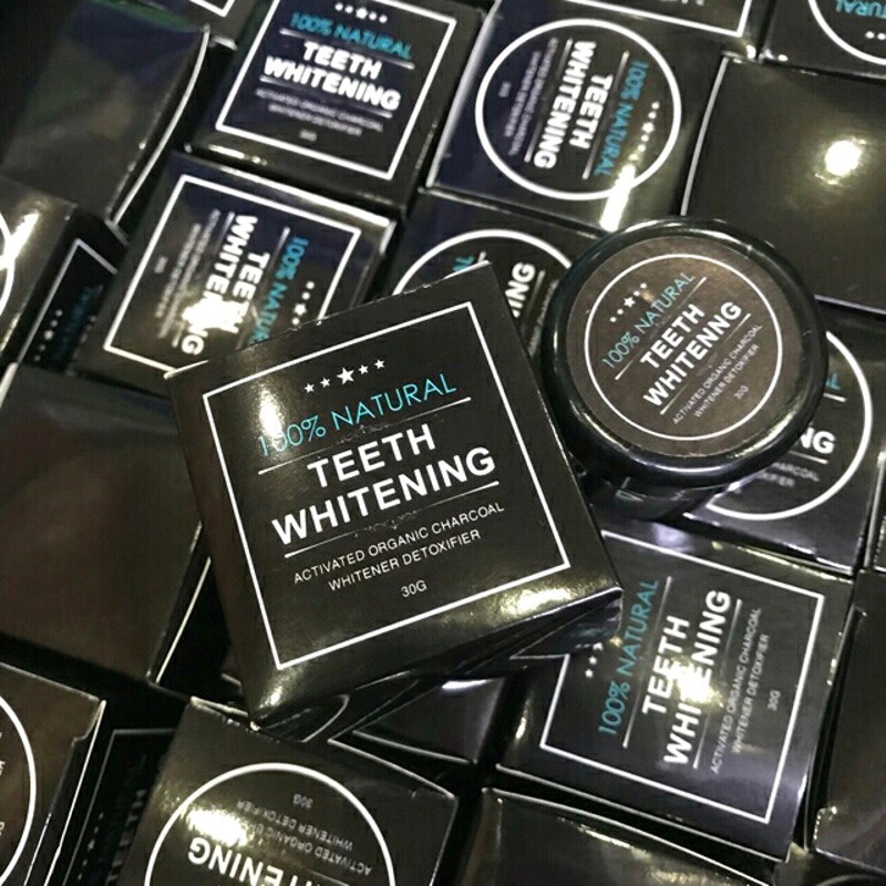 Bột Trắng Răng Than Tre Hoạt Tính Teeth Whitening