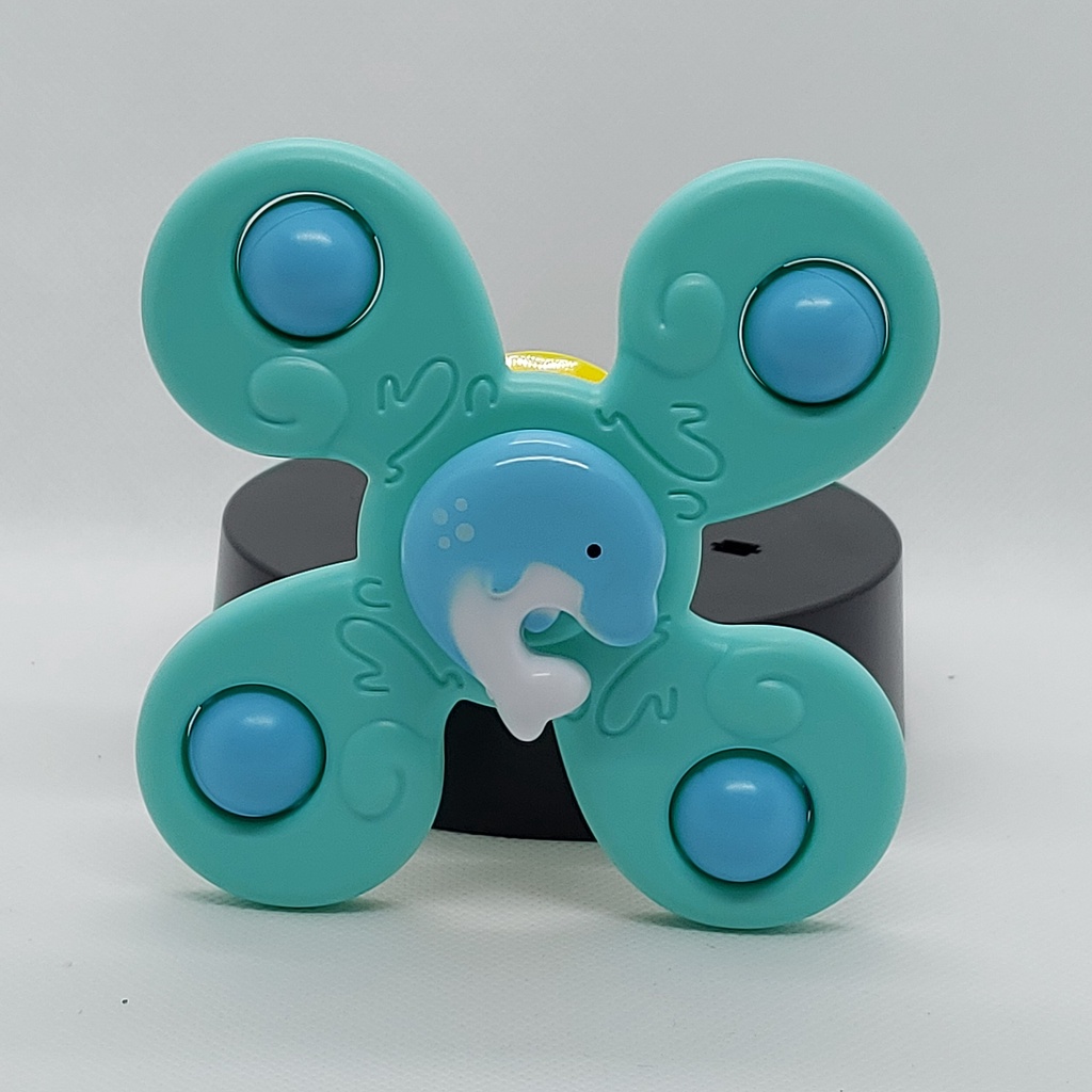 Set 3 đồ chơi Con Quay Chong Chóng Spinner hình động vật Dán Tường cho bé, spinner con quay nhựa abs an toàn