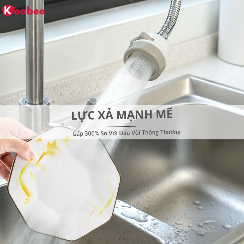 Đầu Vòi Rửa Tăng Áp Lực Nước 3 Kiểu Phun - Đầu Xoay Linh Hoạt Xoay 360 Độ (CSNC03)