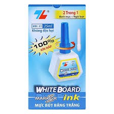 Mực bút lông bảng THIÊN LONG WBI-01, mực bút dạ bảng WB-03 xoá được