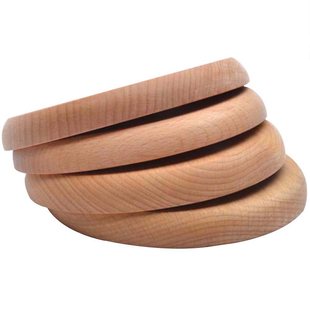 1 Đĩa Gỗ Sồi Đựng Thức Ăn / Tráng Miệng Trang Trí Bàn Ăn