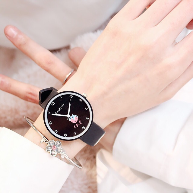 Đồng hồ nữ Candycat trái dâu Nhật Bản dây silicon xinh xắn | BigBuy360 - bigbuy360.vn