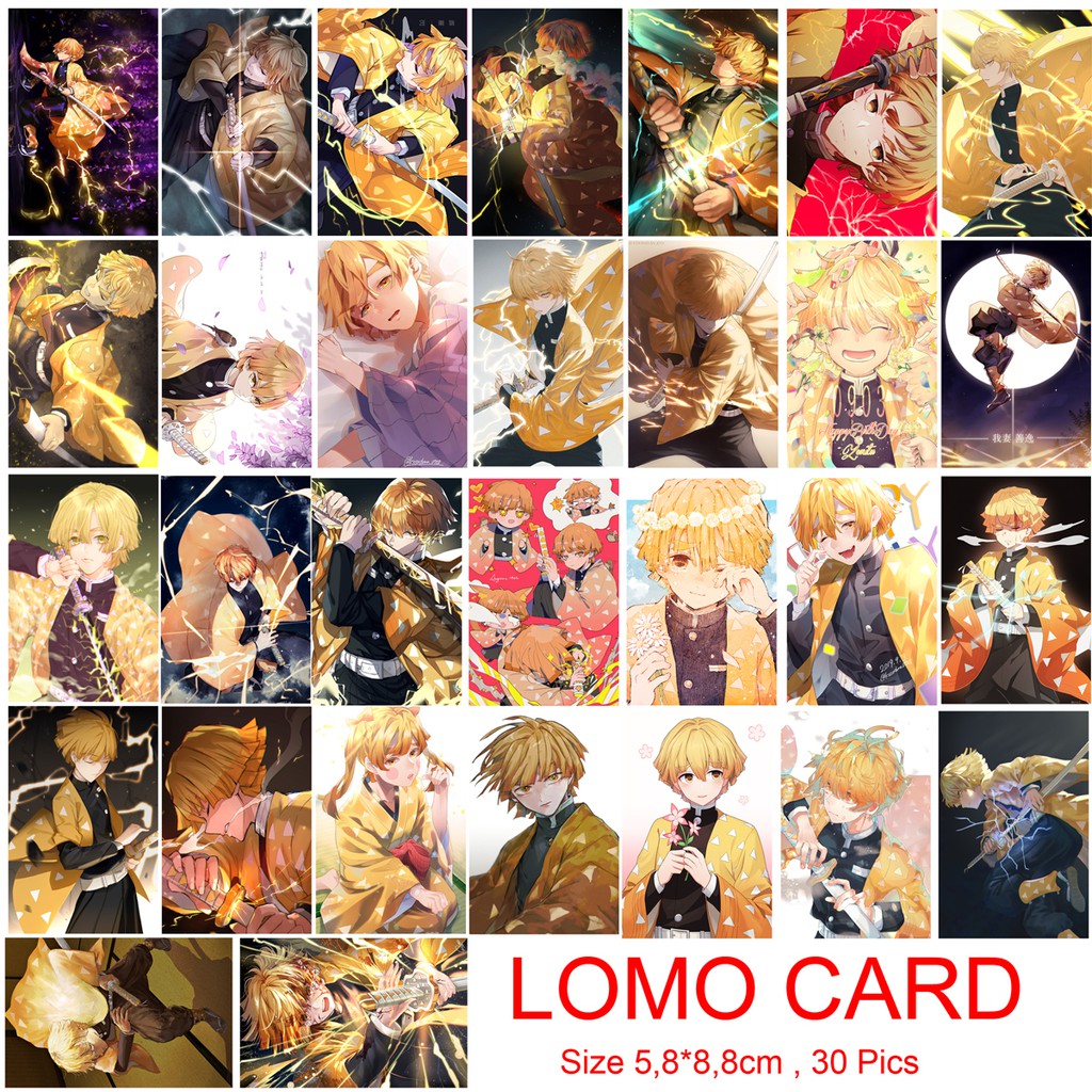 Bộ set 30 card anime Kimetsu No Yaiba (các nhân vật Trụ cột và Tân Binh)