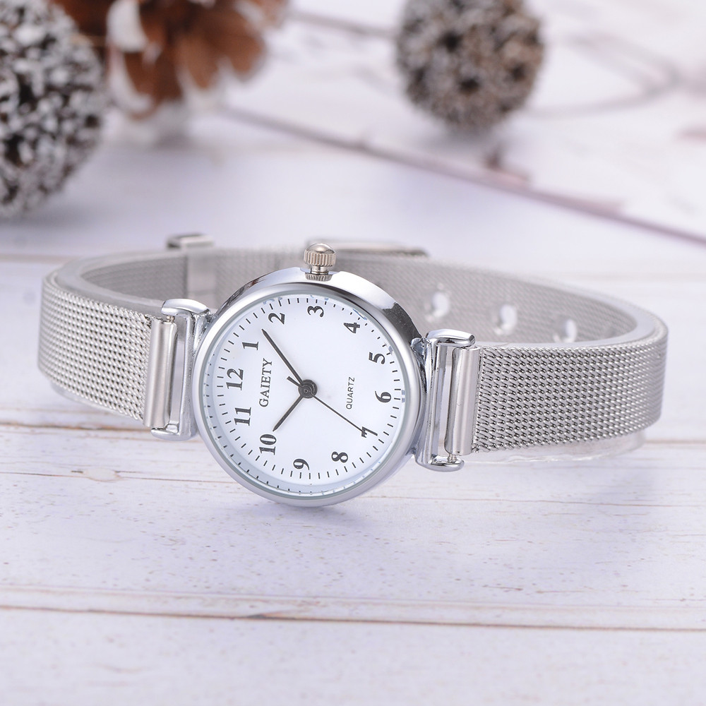 Women's Casual Quartz Mesh Belt Watch Analog Wrist Watch