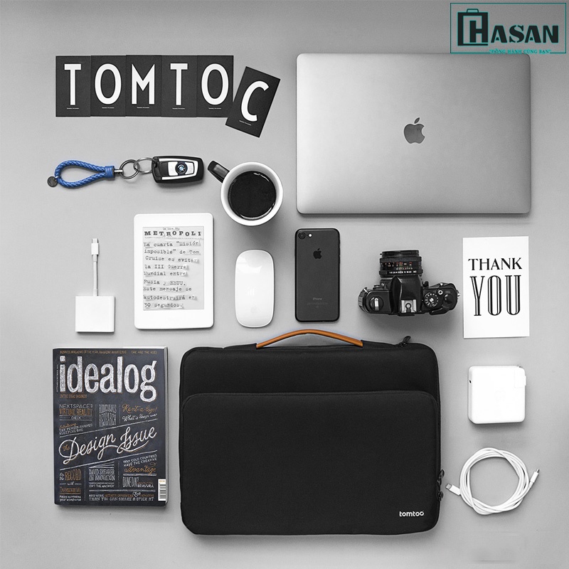 Túi xách chính hãng TOMTOC (USA) Briefcase - A14-D01 cho Macbook Pro 15 inch/Thinkpad/Chromebook