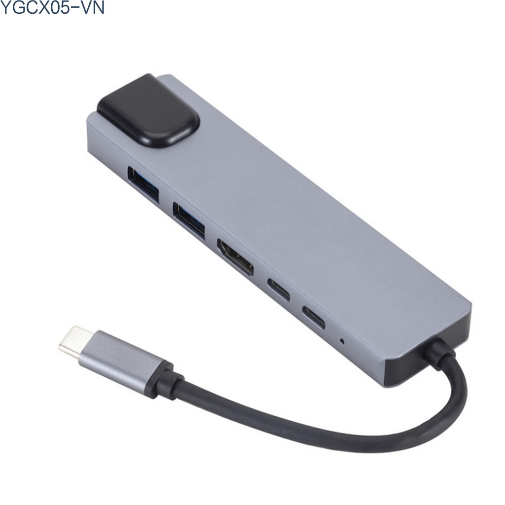 Bộ Chuyển Đổi Hub Usb C 6 Trong 1 Với Đầu Ra 4k Hdmi-Compatible 2 Usb 3.0 | BigBuy360 - bigbuy360.vn
