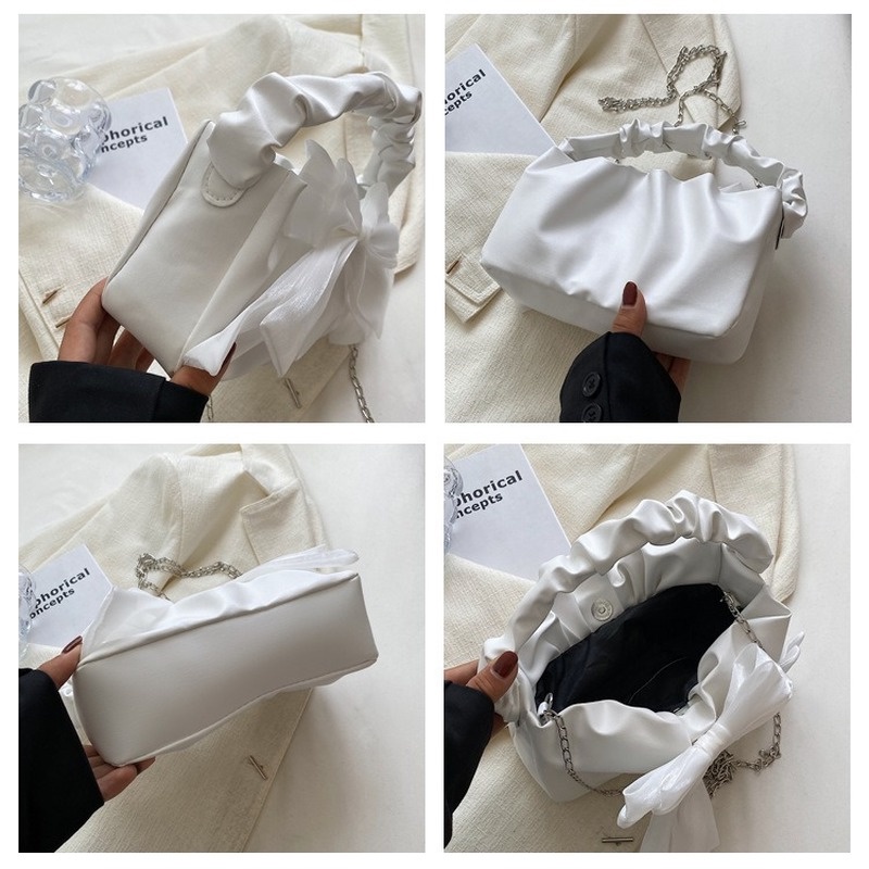 One Túi Xách Đeo Vai Hình Vuông Cỡ Lớn Phối Nơ Thời Trang Mùa Hè NB00095