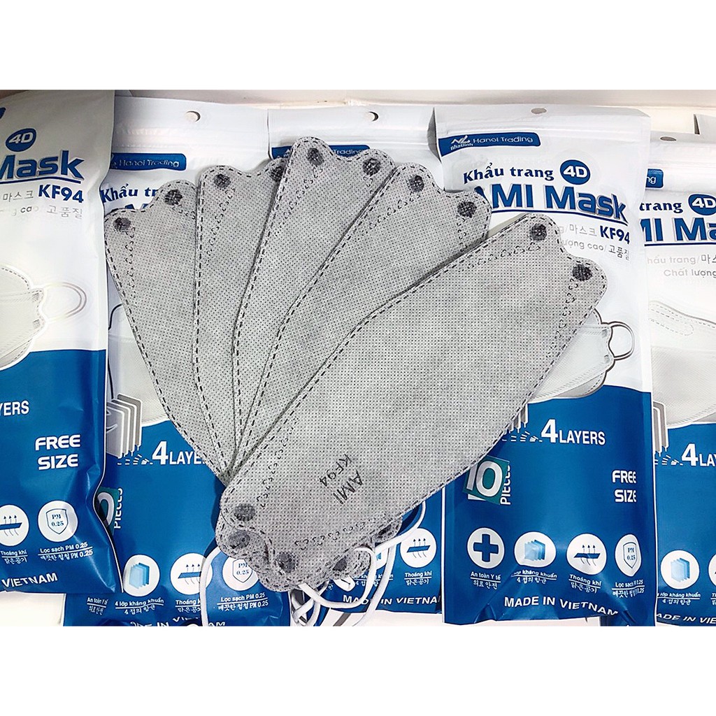 Combo 30chiếc Khẩu Trang 4D Mask Ami [ Chính Hãng ]