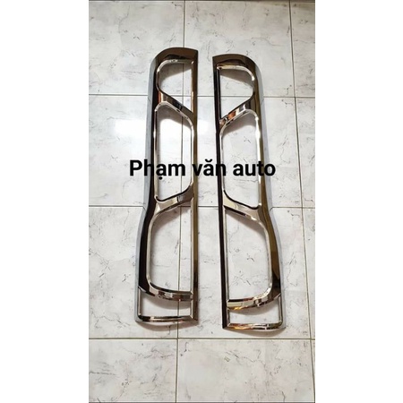 Ốp mạ đèn hậu Transit hàng cao cấp, Ốp mạ inox crome ô tô sáng bóng