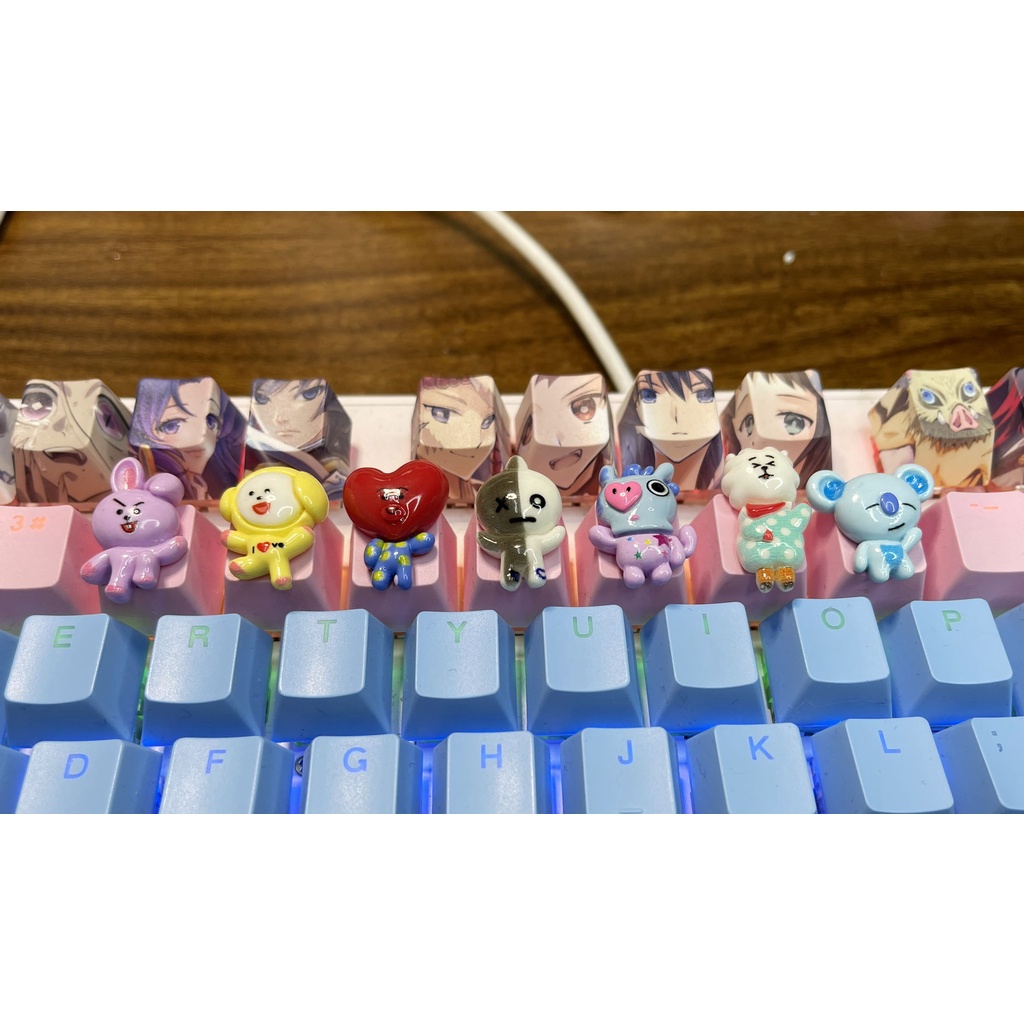 Keycap lẻ anime BTS Bangtan đẹp lung linh keycaps(0029_CH)