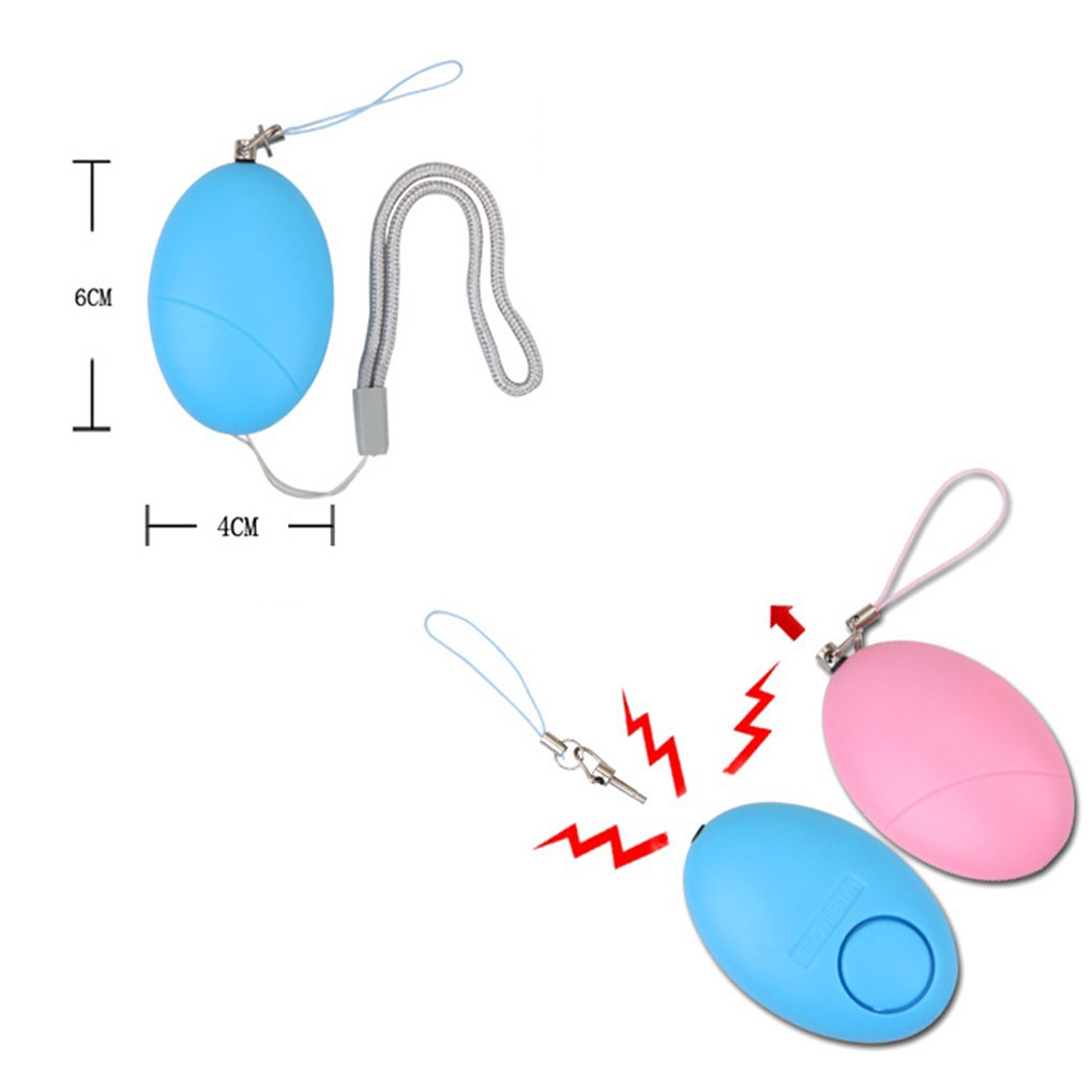 Móc khóa cảnh báo khẩn cấp hình quả trứng nhỏ gọn tiện ích