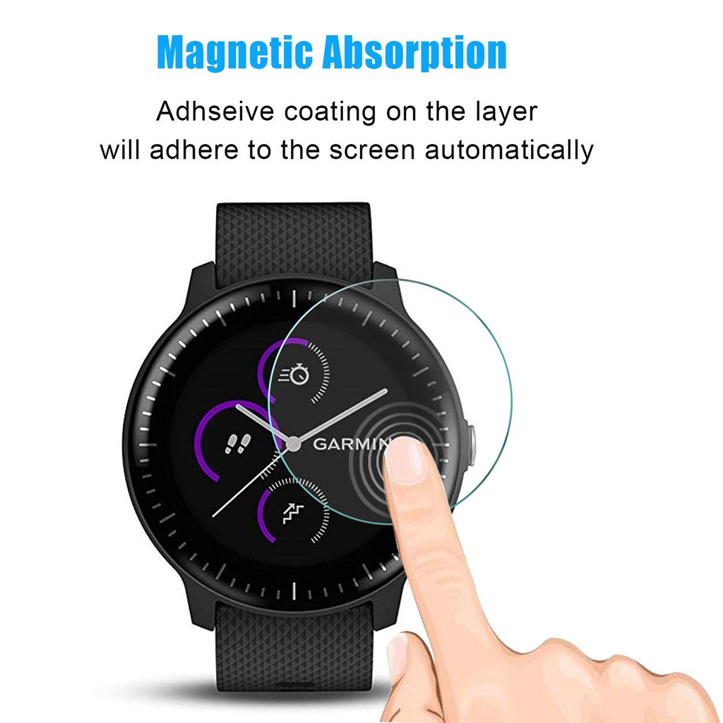 4 kính cường lực 9H 2.5D chất lượng cao dành cho đồng hồ Garmin Vivoactive 3