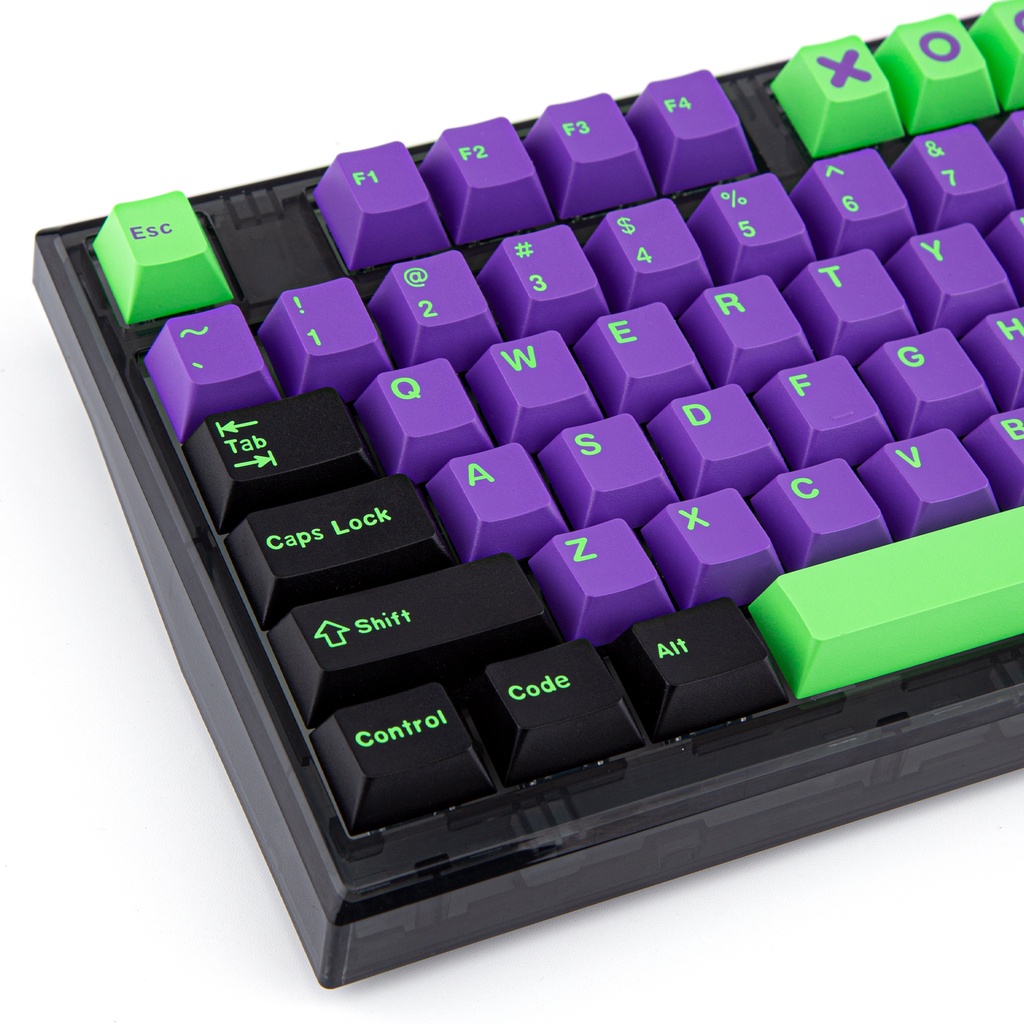 173Keys ABS Cherry Profile Keycaps Kit, Double Shot Molding, Tương thích với Gateron Kailh Cherry MX Switch và Bàn phím cơ ANSI & ISO Layout