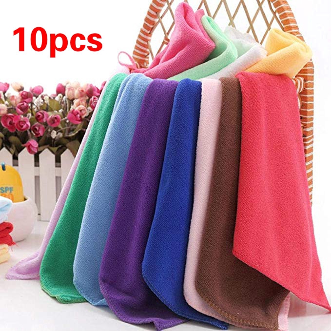 Set 10 khăn vi sợi siêu thấm hút vệ sinh đa năng