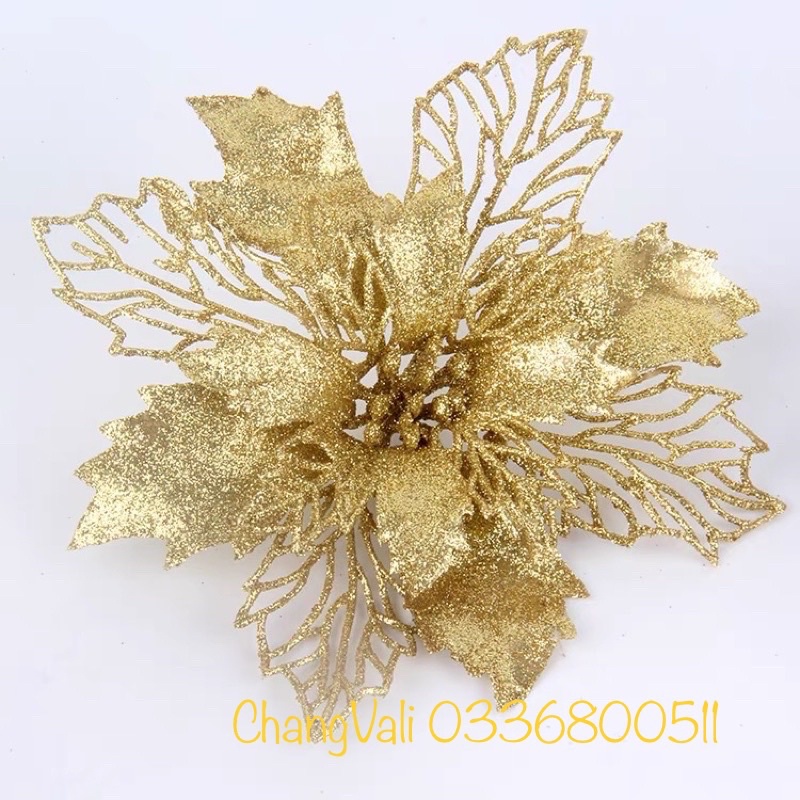Hoa trạng nguyên Kép KIM TUYẾN trang trí noel, làm oản tài lộc - HN3