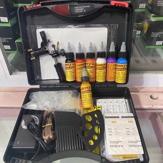 Combo 1 máy xăm Rotary Dragonfly kèm 7 mực tập xăm ra rả 899k