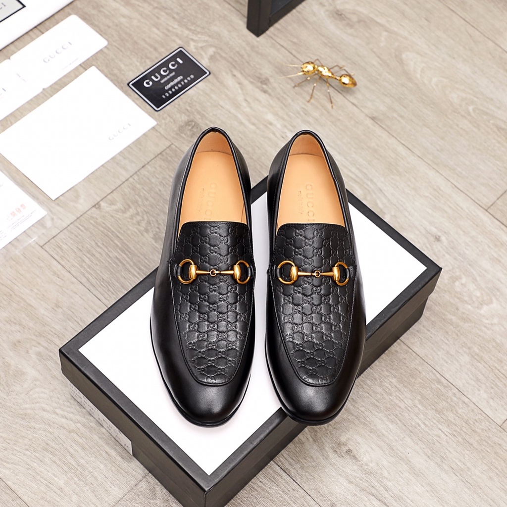 Giàu lười nam da thật cao cấp GUCCI GG GC thiết kế thời thượng và lịch lãm với mặt da nổi bật