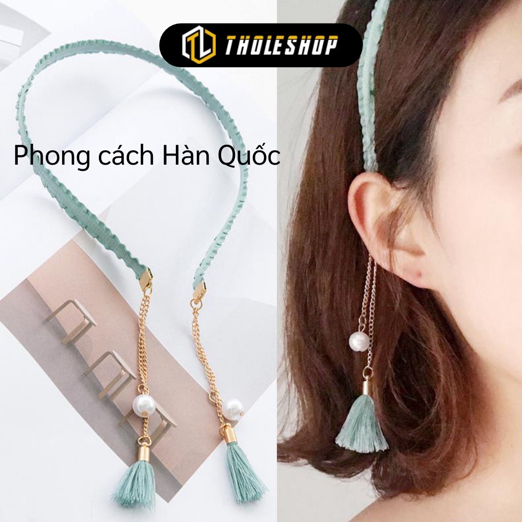 Cài Tóc Tua Rua - Băng Đô Ngọc Trai Giả Khuyên Tai Phong Cách Hàn Quốc Cho Nữ 8086