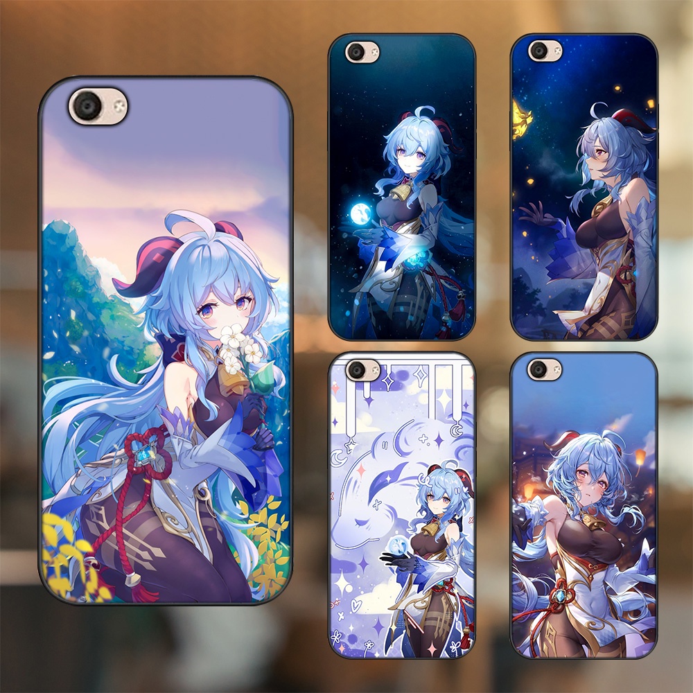 Ốp lưng Vivo V5, V5 Plus viền đen in hình Ganyu Genshin Impact