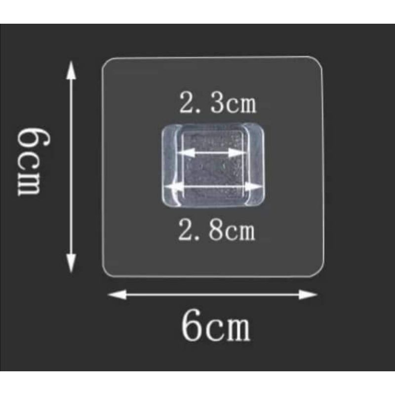 Miếng dán thay thế, móc dự phòng dùng cho kệ phòng tắm, ecoco (1 cái)