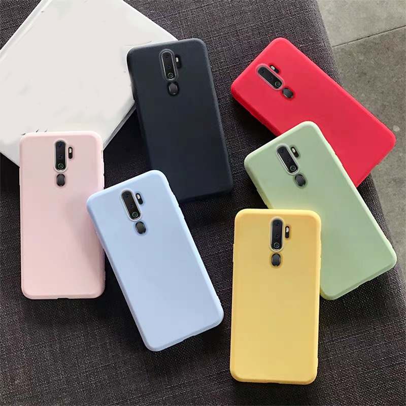Ốp Điện Thoại TPU Mềm Mỏng Mặt Nhám Màu Kẹo Cho Oppo A5 A9 2020 Reno 2F F11 Pro