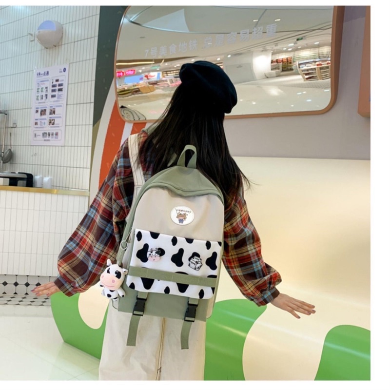 Balo nữ đi học thời trang Ulzzang Hàn Quốc, cặp sách đẹp hàng cao cấp dễ thương