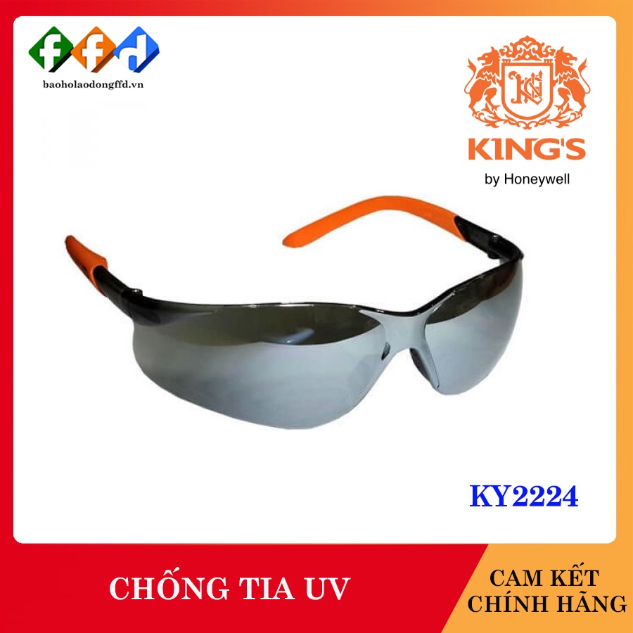 Kính bảo hộ Kings KY2224 chống bụi, tia UV, chống trầy xước đọng sương Mắt kính bảo vệ mắt đi xe máy, lao động