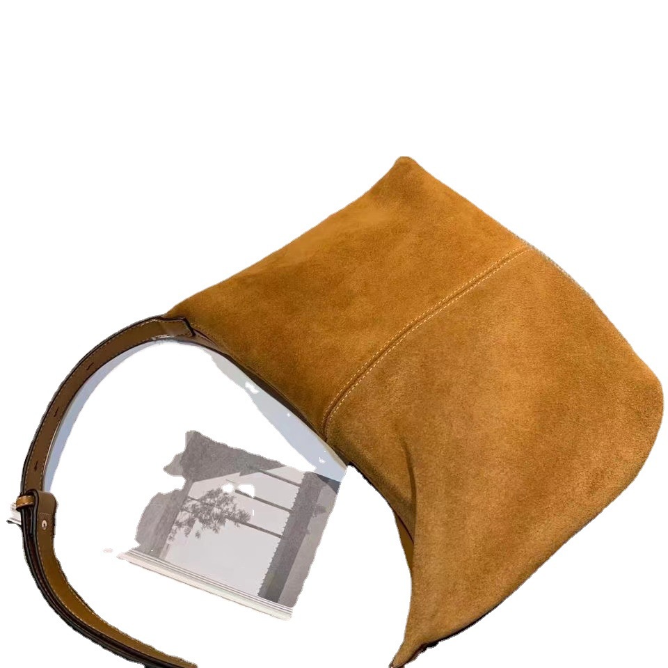 Túi Xách Da Lộn Ngăn Chứa Rộng Thời Trang retro Cho Nữ