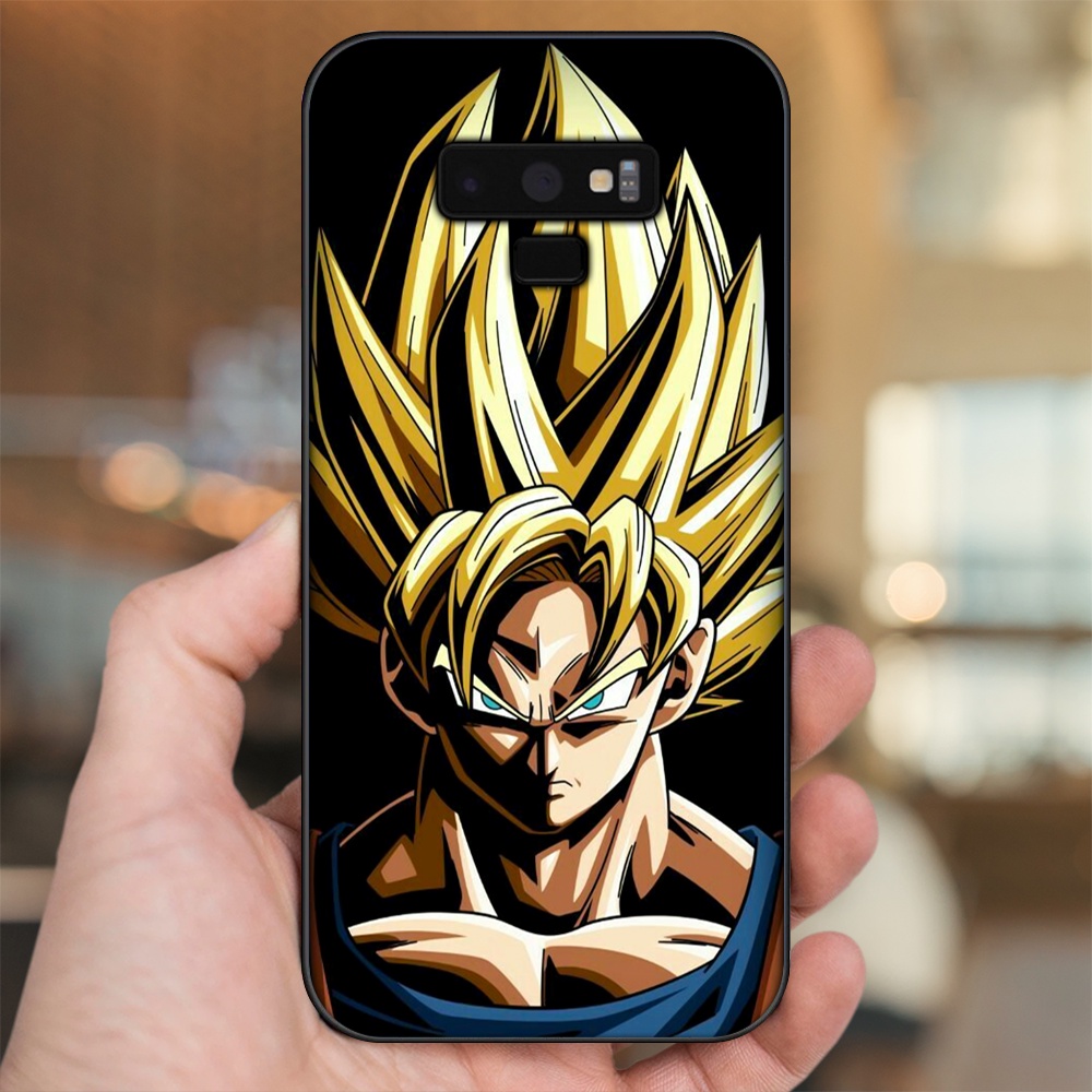 Ốp lưng Samsung Note 9 viền đen in hình Goku Dragon Ball