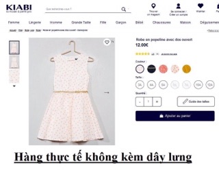 Đầm bé gái Kiabi