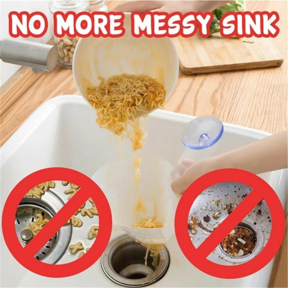 IVORY Phễu Lọc Rác Tự Đứng Có Thể Gấp Gọn Cho Bồn Rửa Chén / Súp Nước Trái Cây