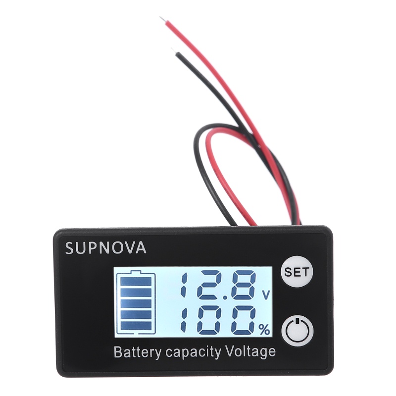 Vôn Kế DC 12V 24V 48V Có Màn Hình Hiển Thị Kỹ Thuật Số Dành Cho Xe Hơi Xe Máy