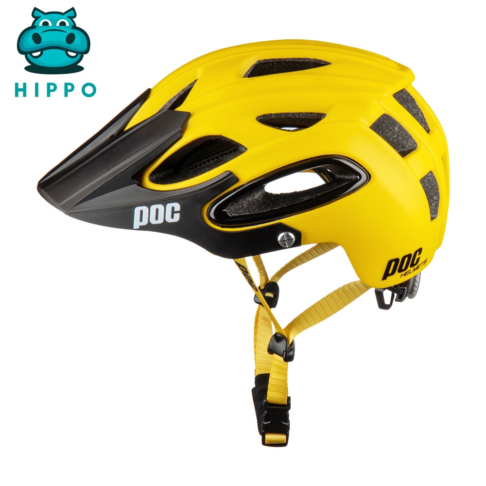 Mũ bảo hiểm xe đạp thể thao chuyên nghiệp Poc 07 siêu nhẹ thoáng khí màu vàng - HIPPO HELMET