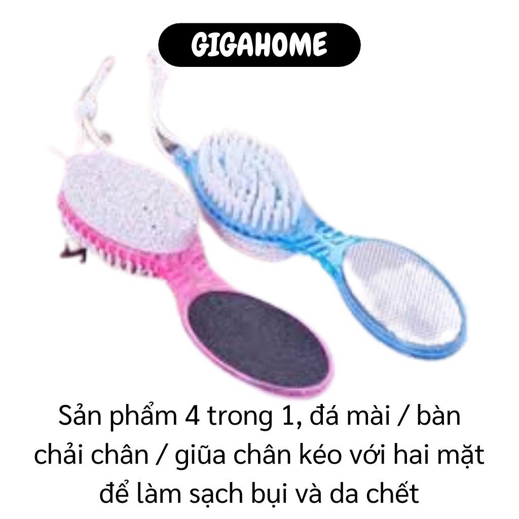 Cây Chà Gót Chân GIGAHOME Bàn Chải Nhựa, Đá Bọt Khô, Bàn Chải Kim Loại, Bàn Chà Nhám Tẩy Tế Bào Chết 3186